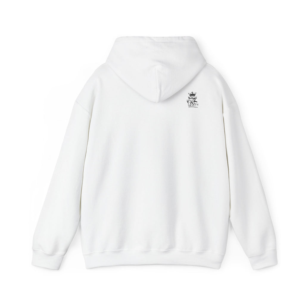 Know Your Worth Hoodie — Inspirational Black Crown Graphic Hoodie