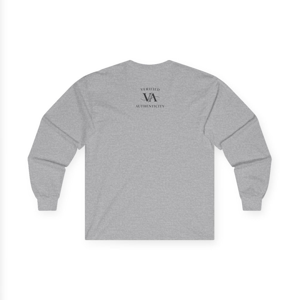 Long Sleeve Tee — "Verified Authenticity" Linear Logo