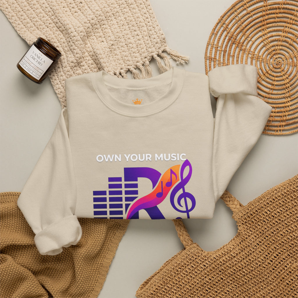 The Royalty Flow by KYW - Music Logo - Crewneck Sweatshirt