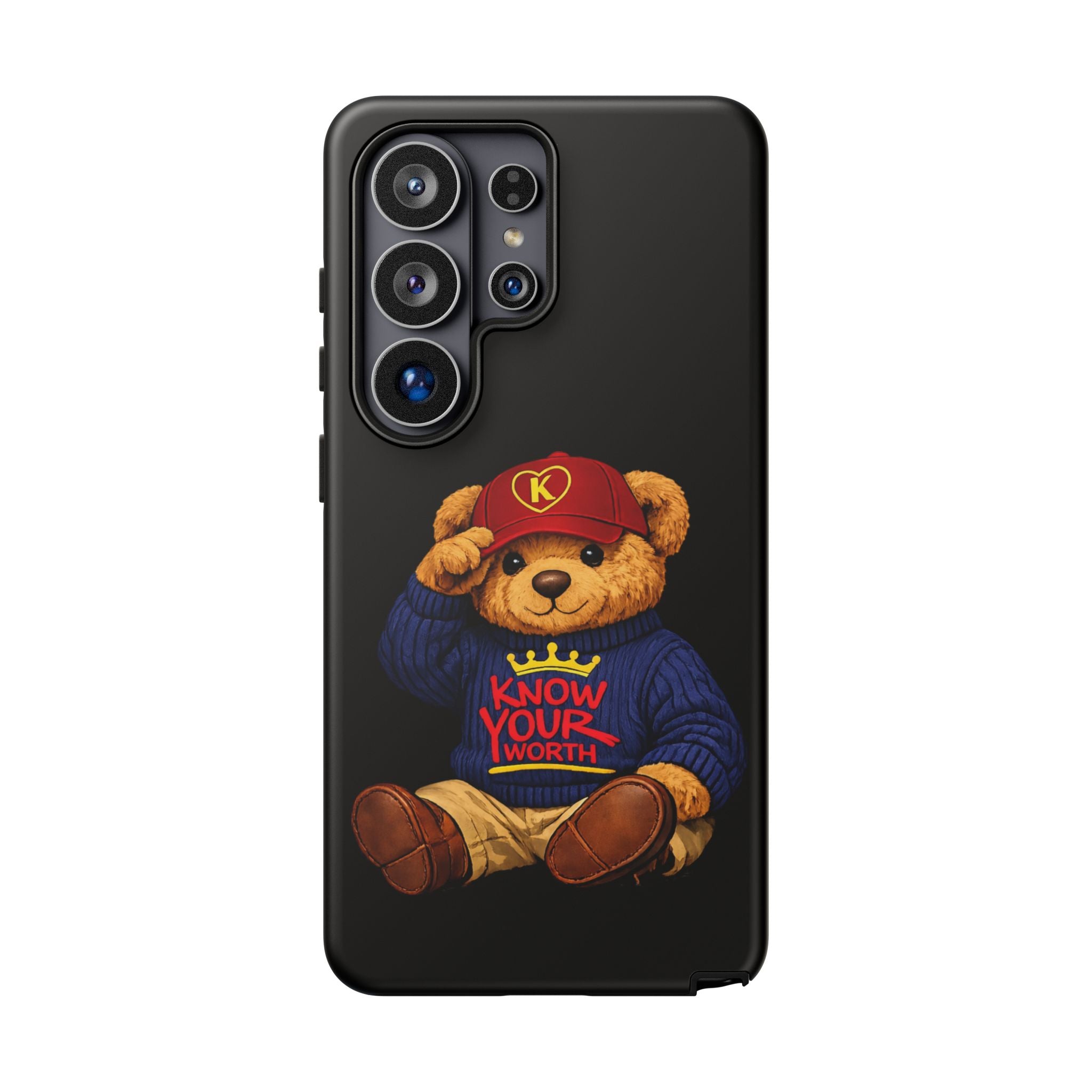 Know Your Worth - Teddy Bear - Cell Phone Case/ Cover
