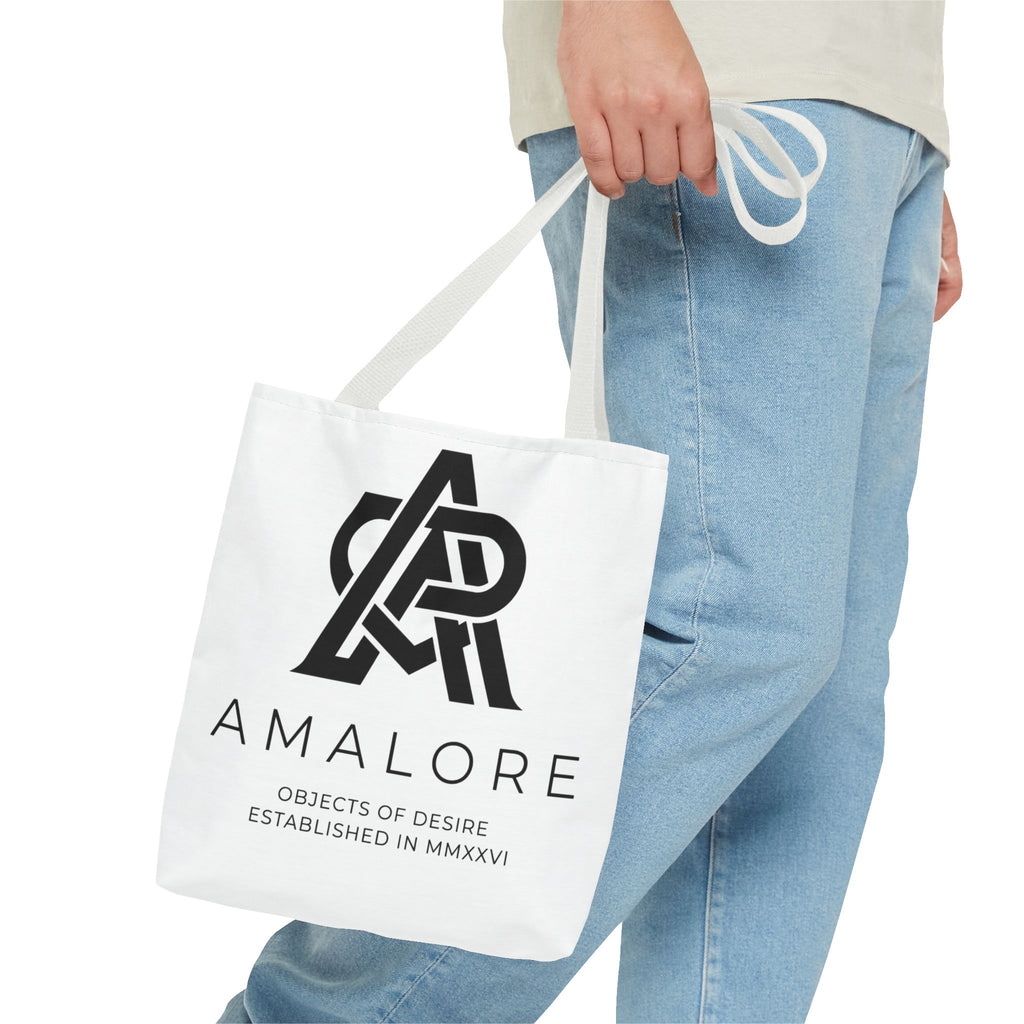 Amalore Designer Tote Bag — Minimalist Branded Canvas Tote