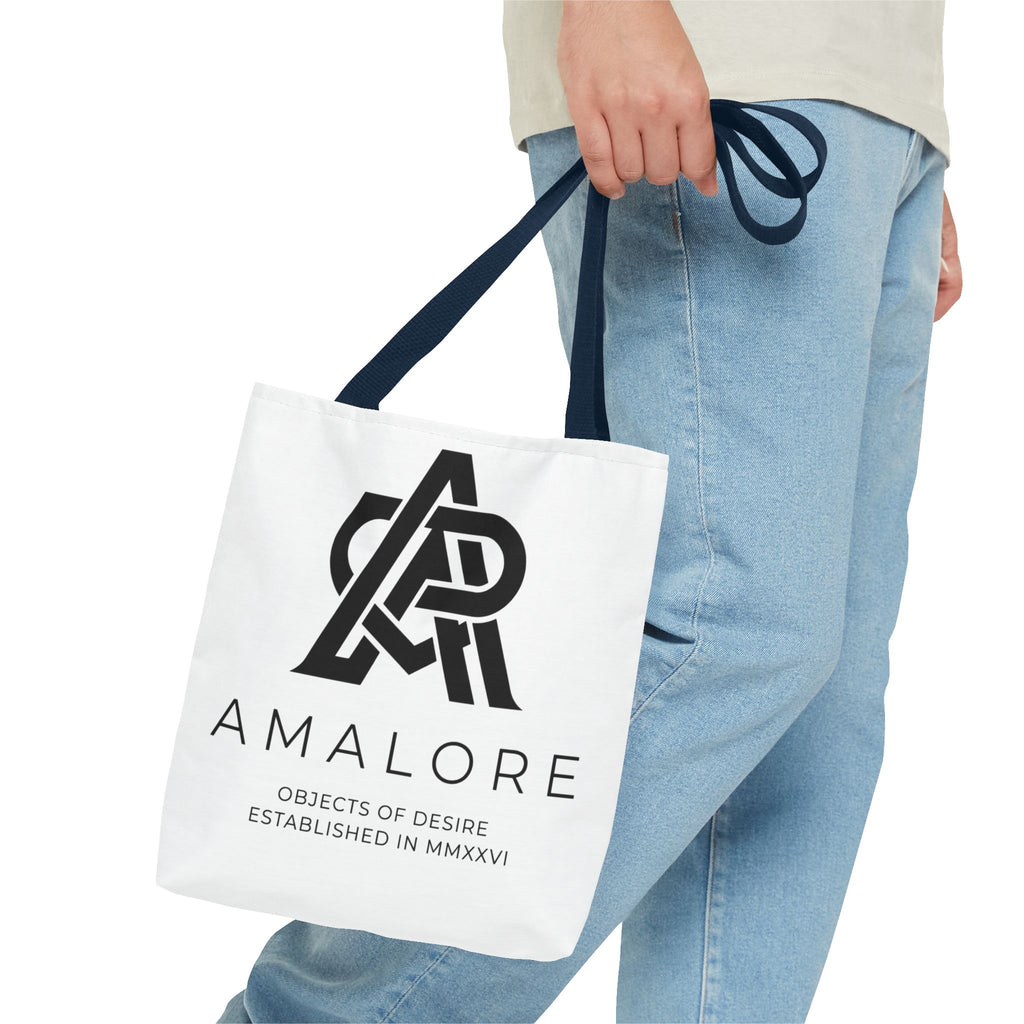 Amalore Designer Tote Bag — Minimalist Branded Canvas Tote