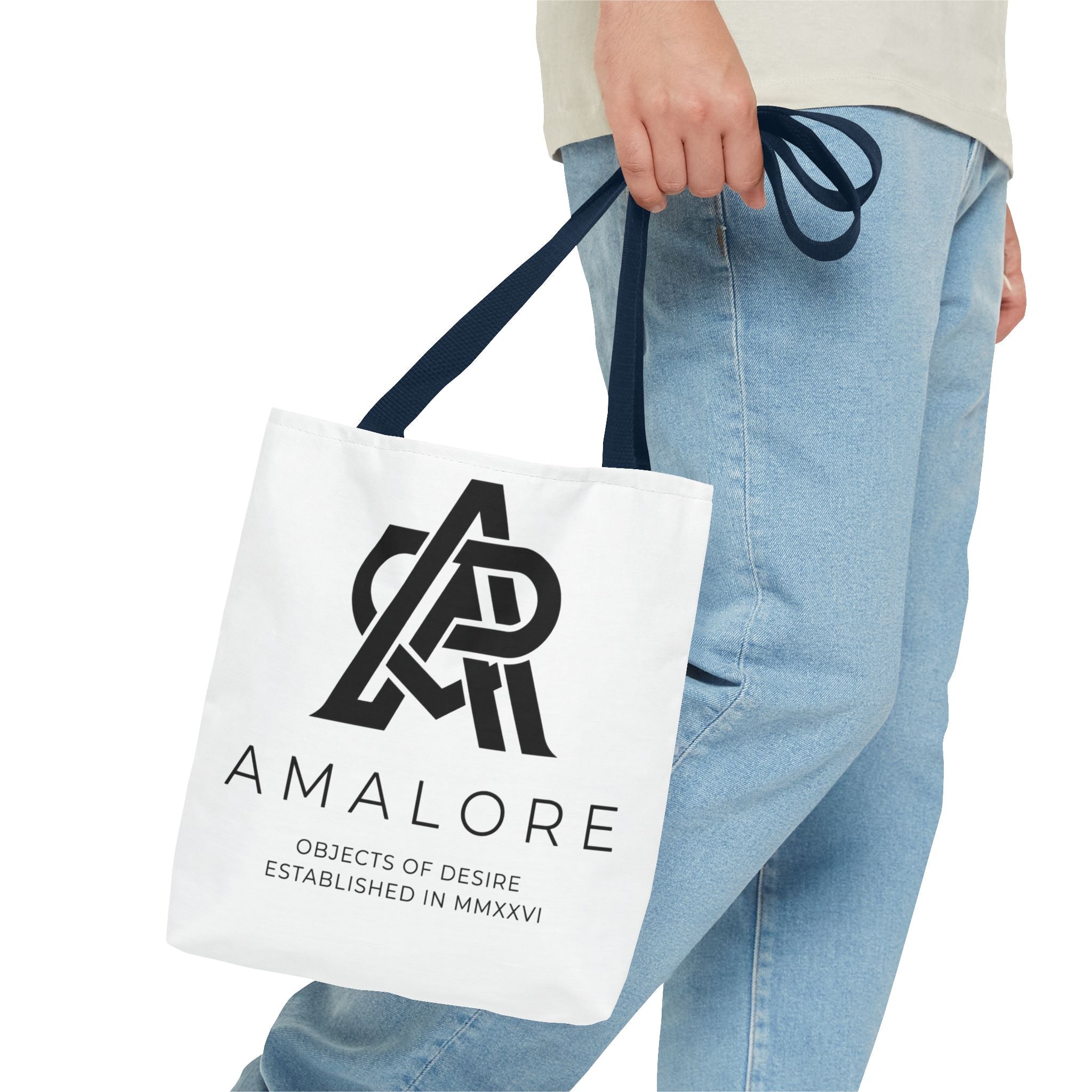 Amalore Designer Tote Bag — Minimalist Branded Canvas Tote