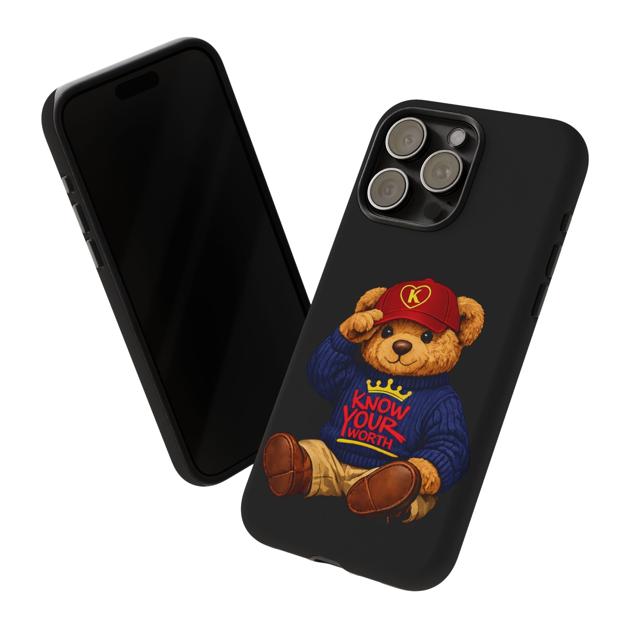 Know Your Worth - Teddy Bear - Cell Phone Case/ Cover