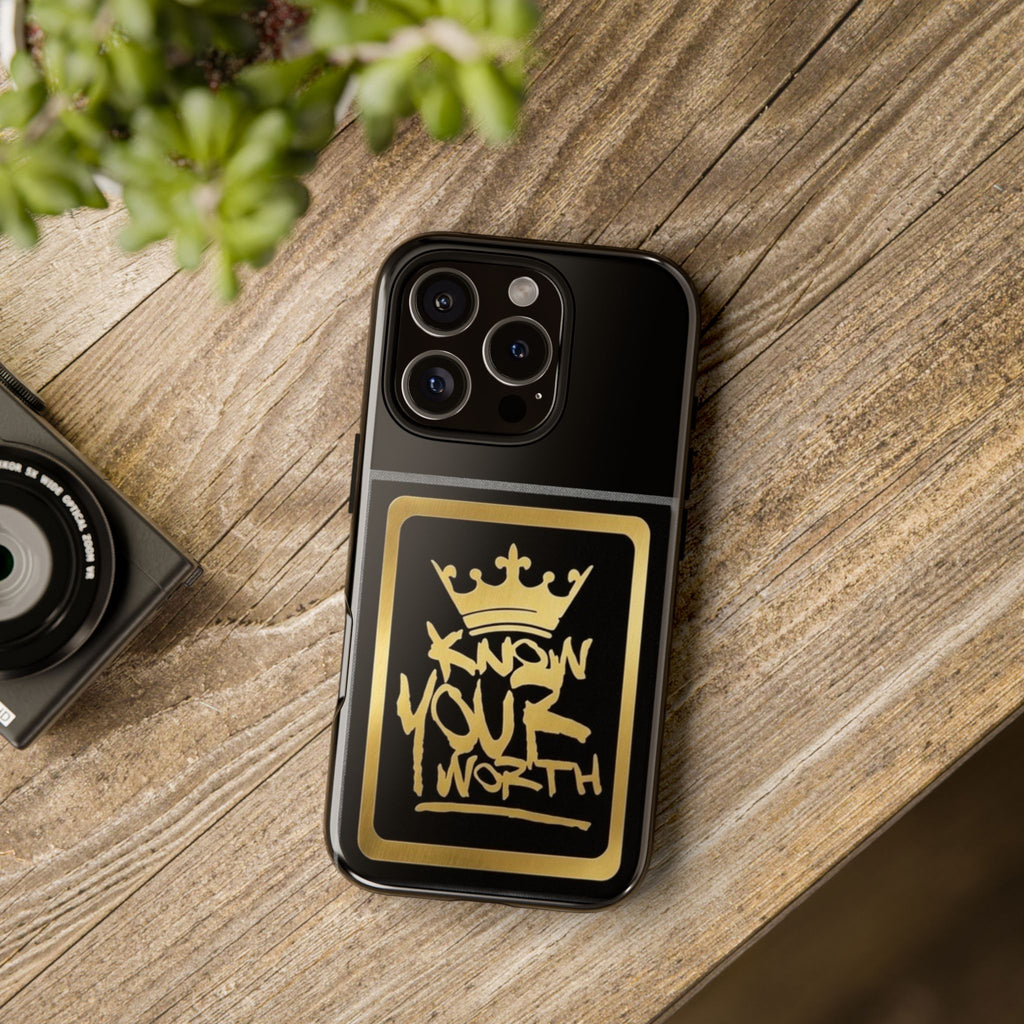 Know Your Worth 61920 - Gold Crown Cell Phone Case/ Cover