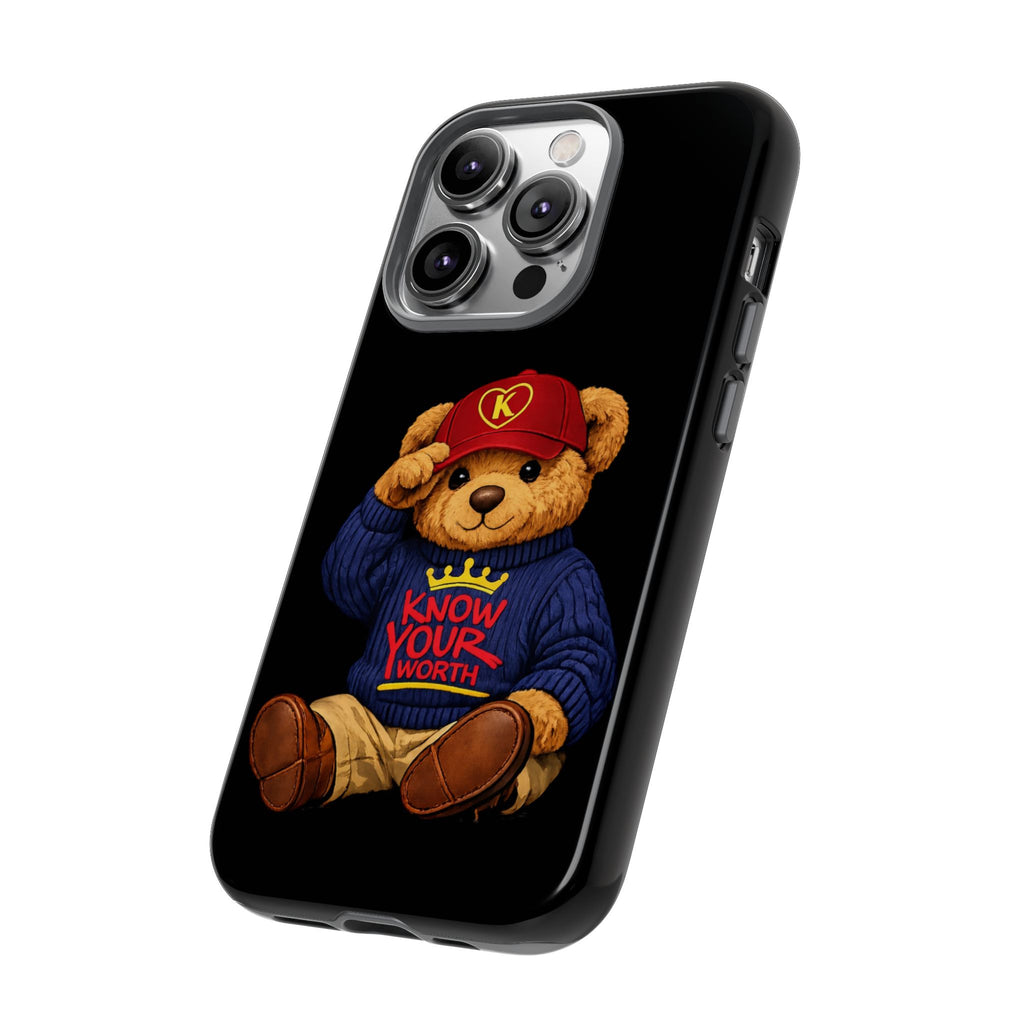 Know Your Worth - Teddy Bear - Cell Phone Case/ Cover