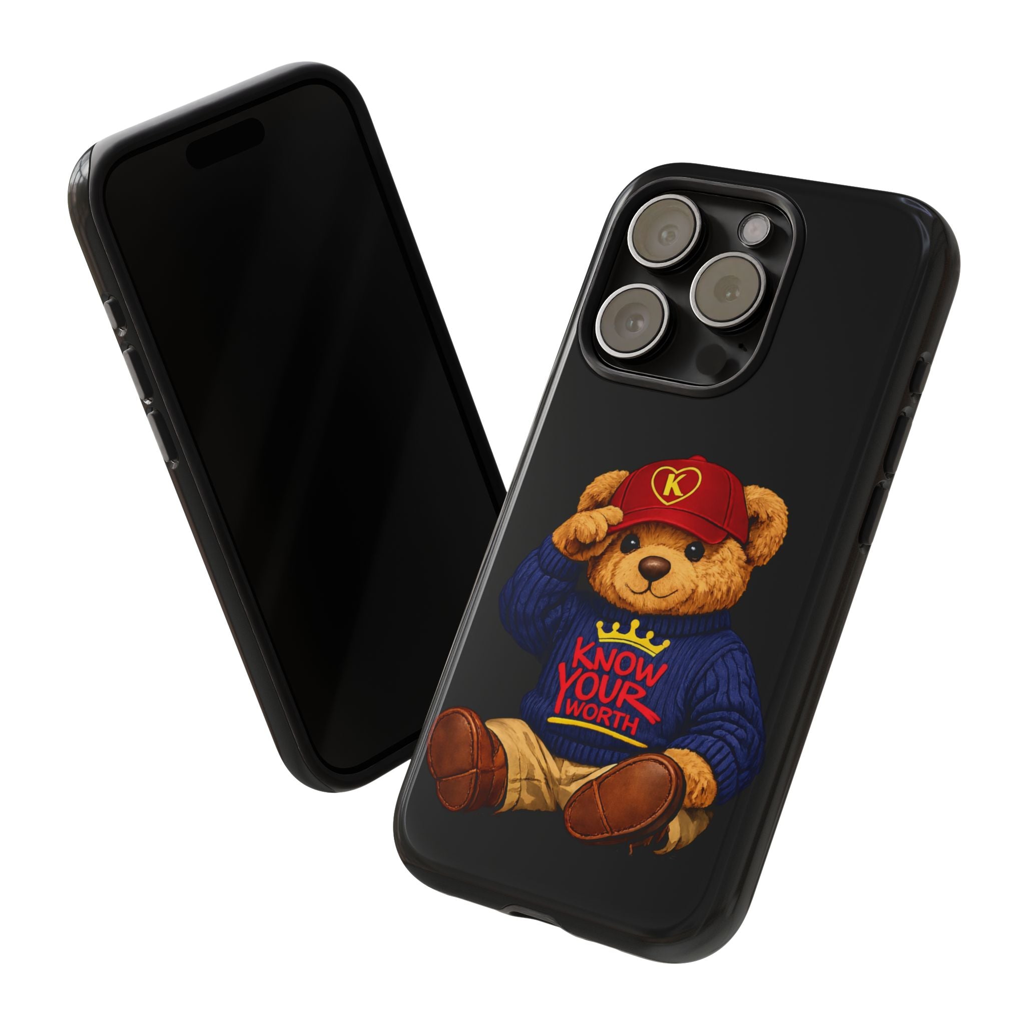 Know Your Worth - Teddy Bear - Cell Phone Case/ Cover