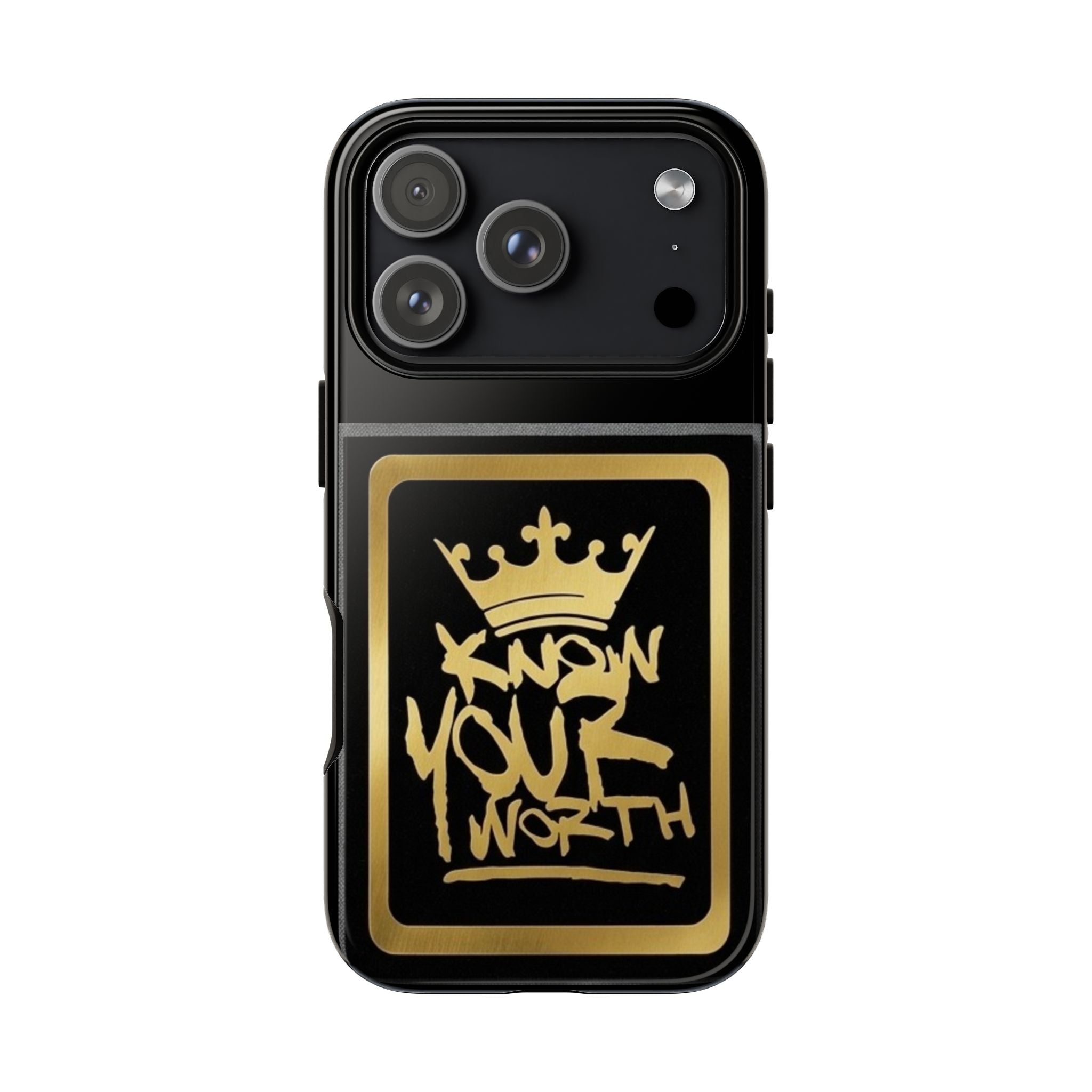 Know Your Worth 61920 - Gold Crown Cell Phone Case/ Cover