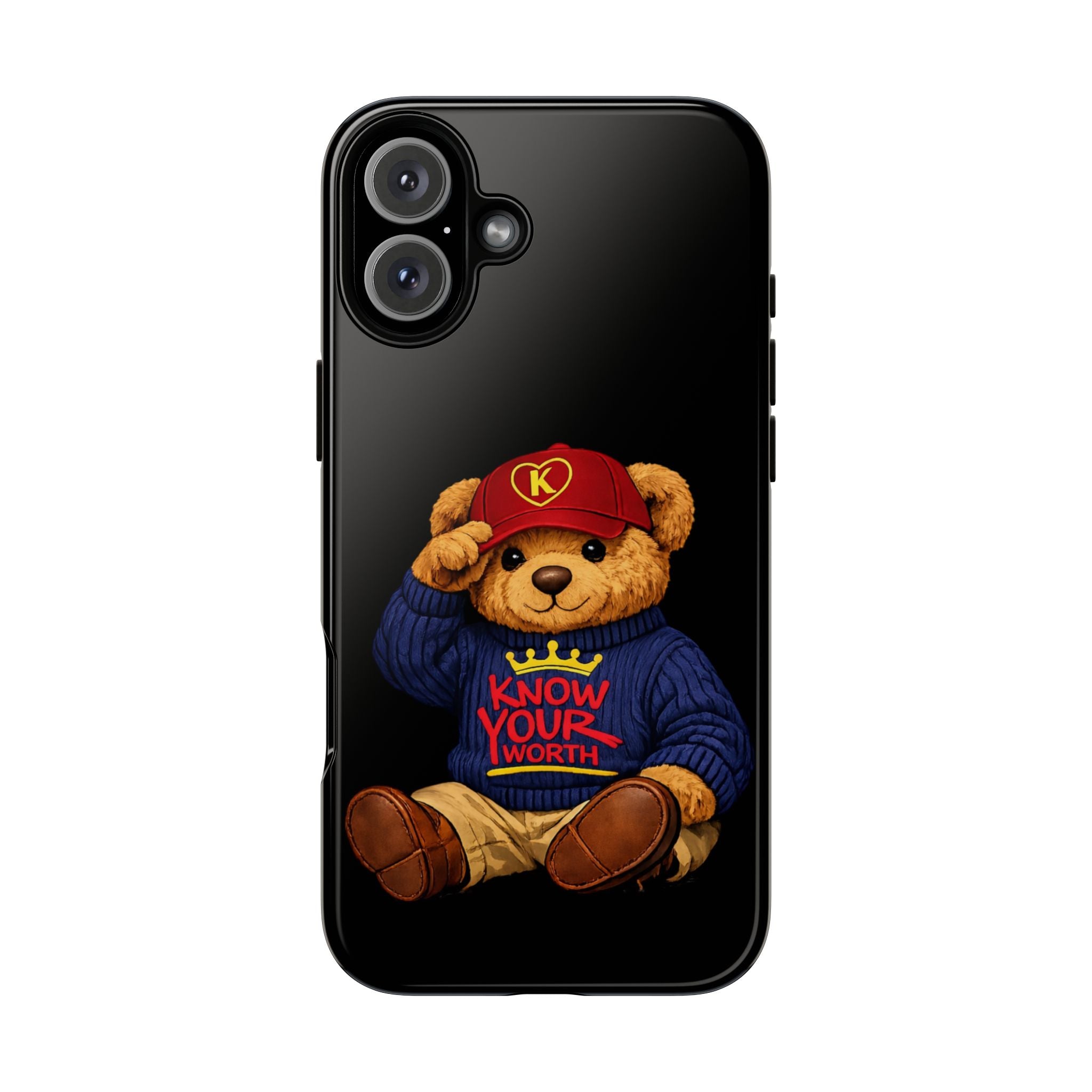 Know Your Worth - Teddy Bear - Cell Phone Case/ Cover