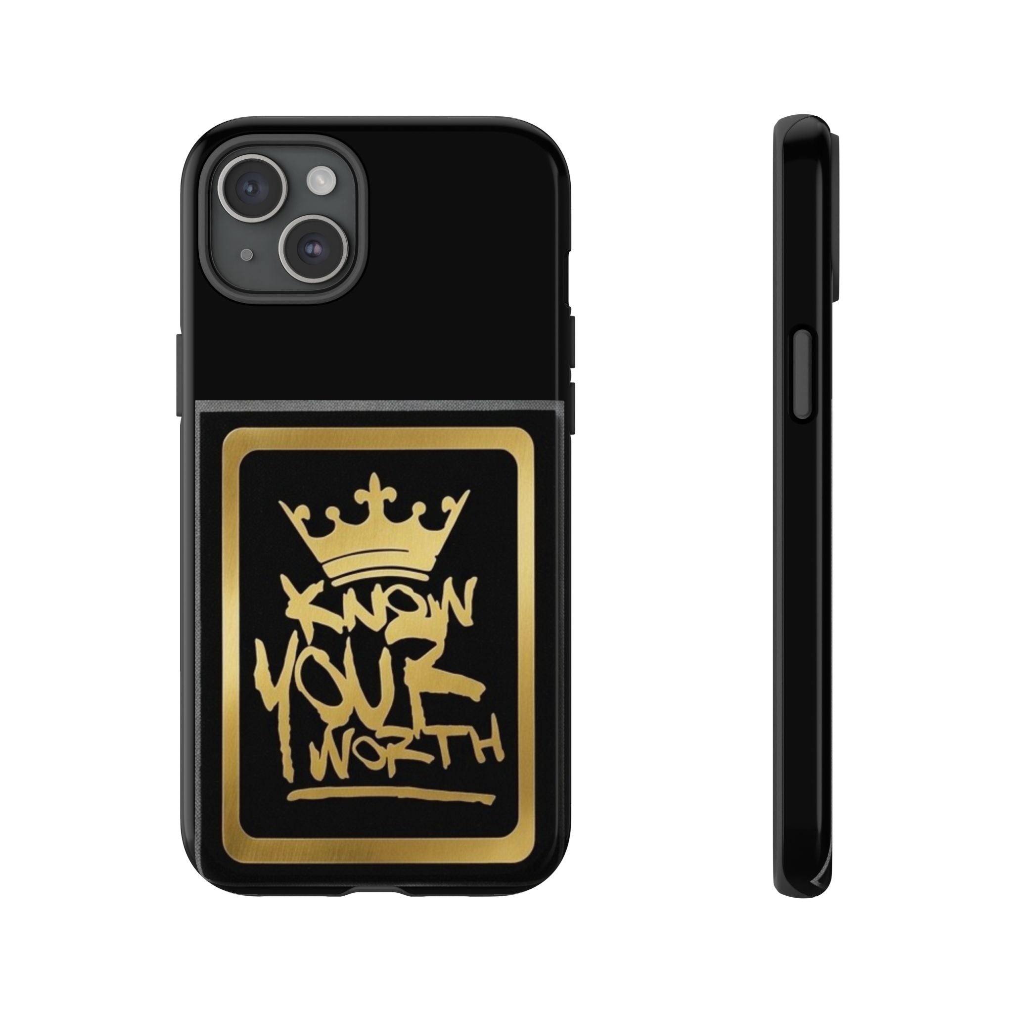 Know Your Worth 61920 - Gold Crown Cell Phone Case/ Cover