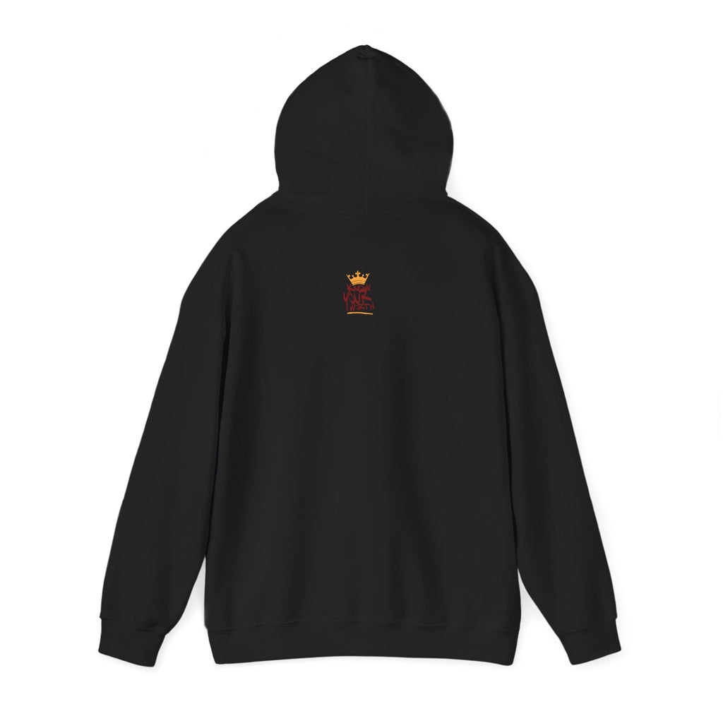The Math Ain't Math'n — Inspirational Gold & Burgundy Crown Graphic Hoodie