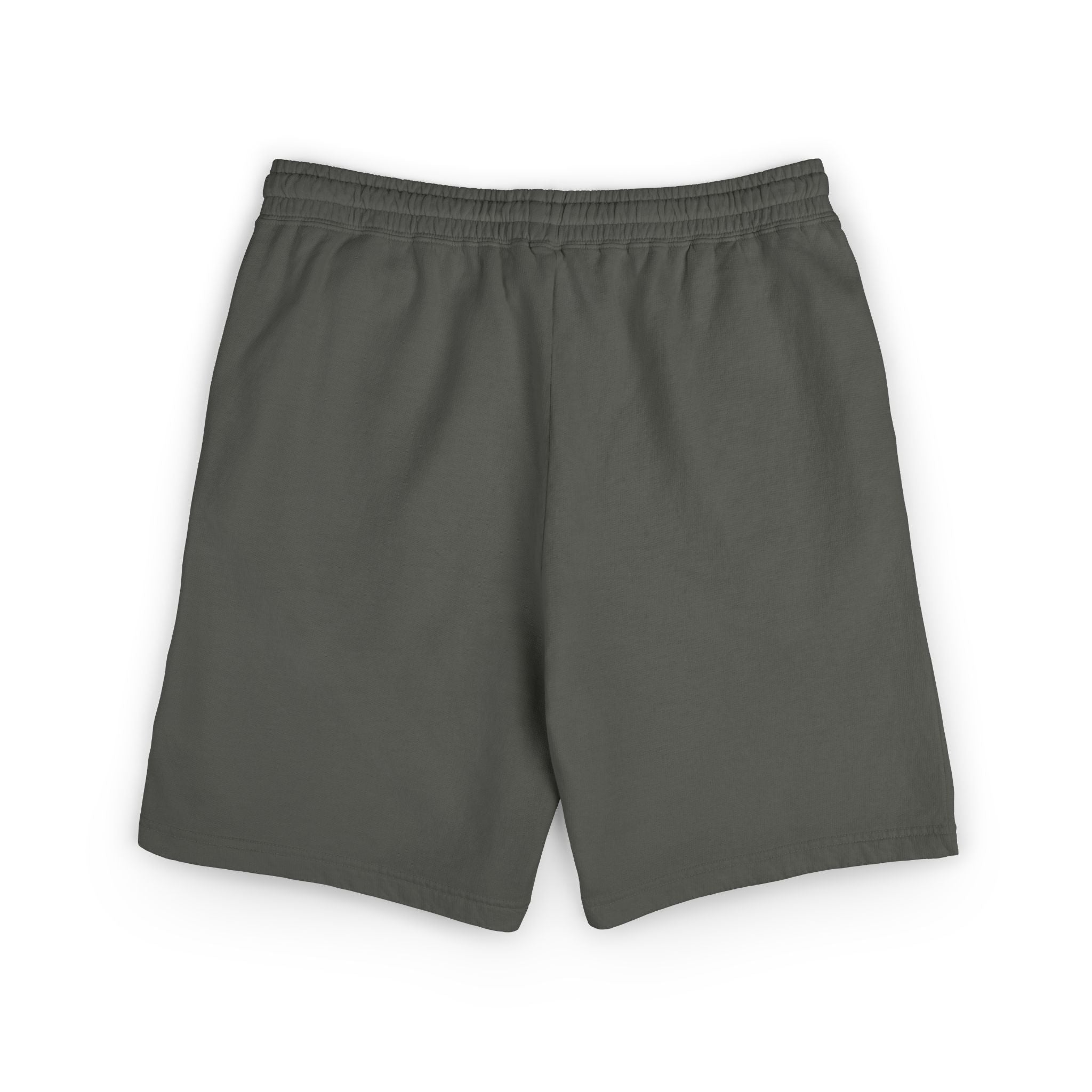 Embroidered - Know Your Worth Est. 61920 - Teddy Bear Fleece Sweat Shorts — Lightweight Garment-Dyed Lounge Shorts