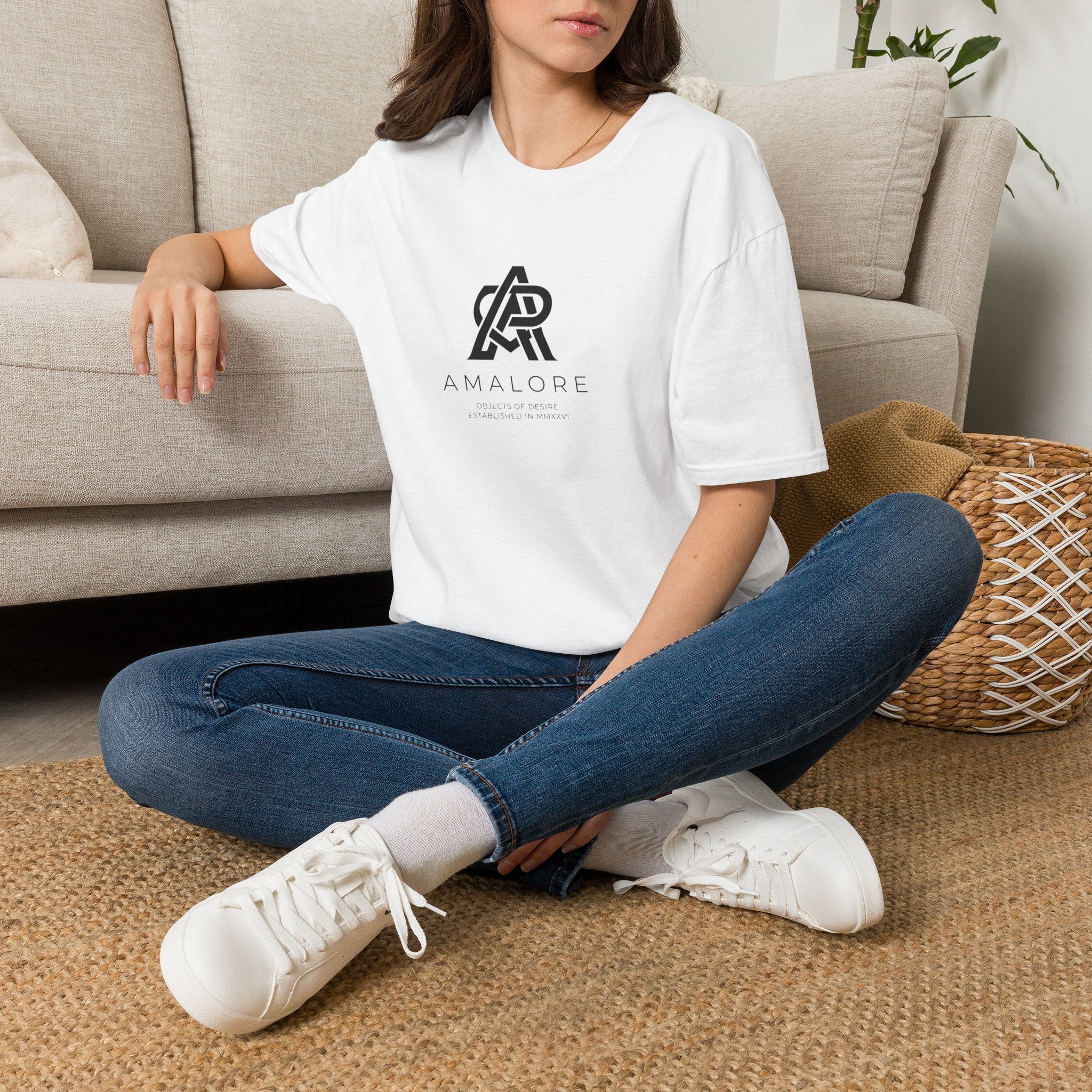 Amalore Logo T-Shirt — Minimalist Monogram Tee for Everyday Wear