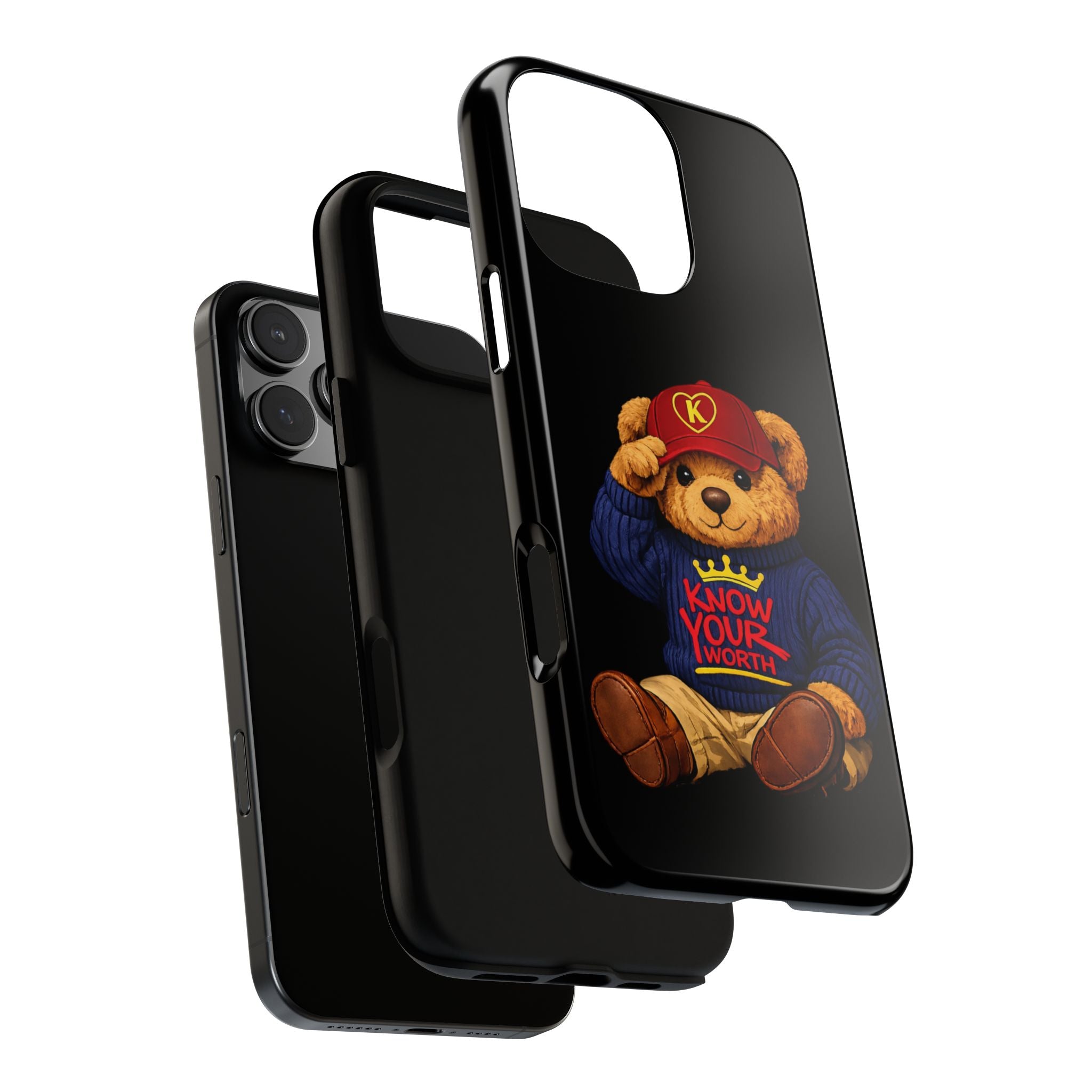 Know Your Worth - Teddy Bear - Cell Phone Case/ Cover