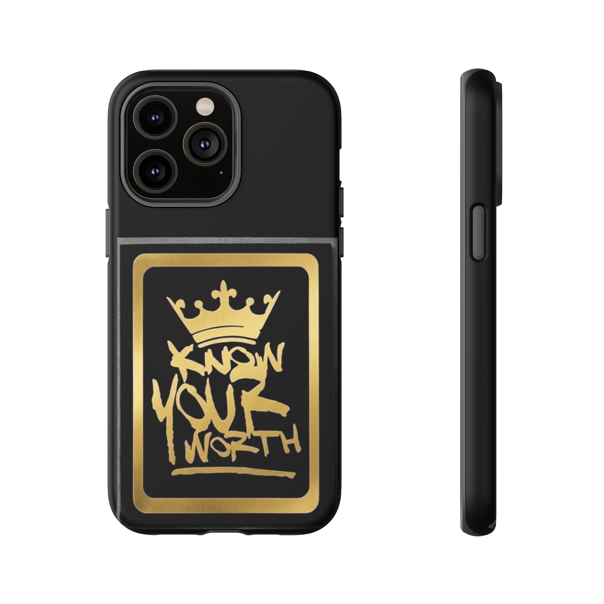 Know Your Worth 61920 - Gold Crown Cell Phone Case/ Cover