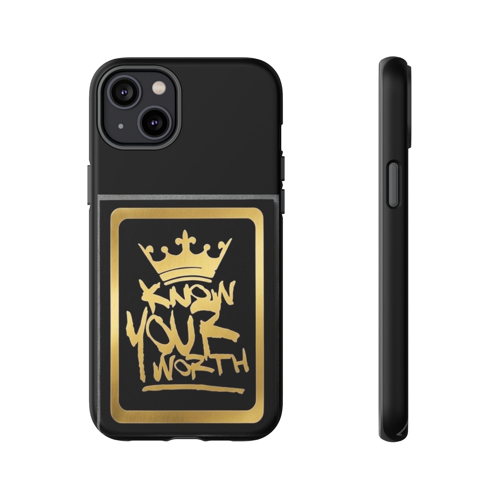 Know Your Worth 61920 - Gold Crown Cell Phone Case/ Cover