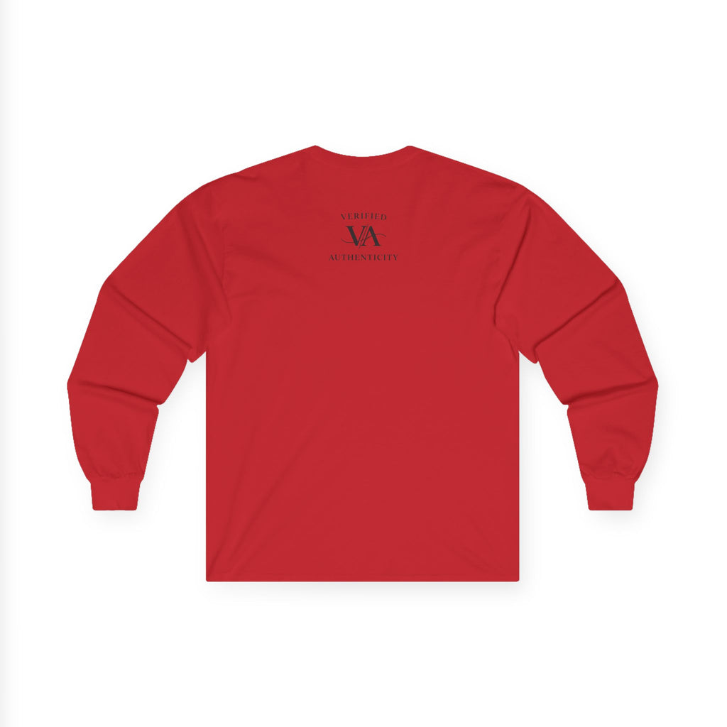 Long Sleeve Tee — "Verified Authenticity" Linear Logo