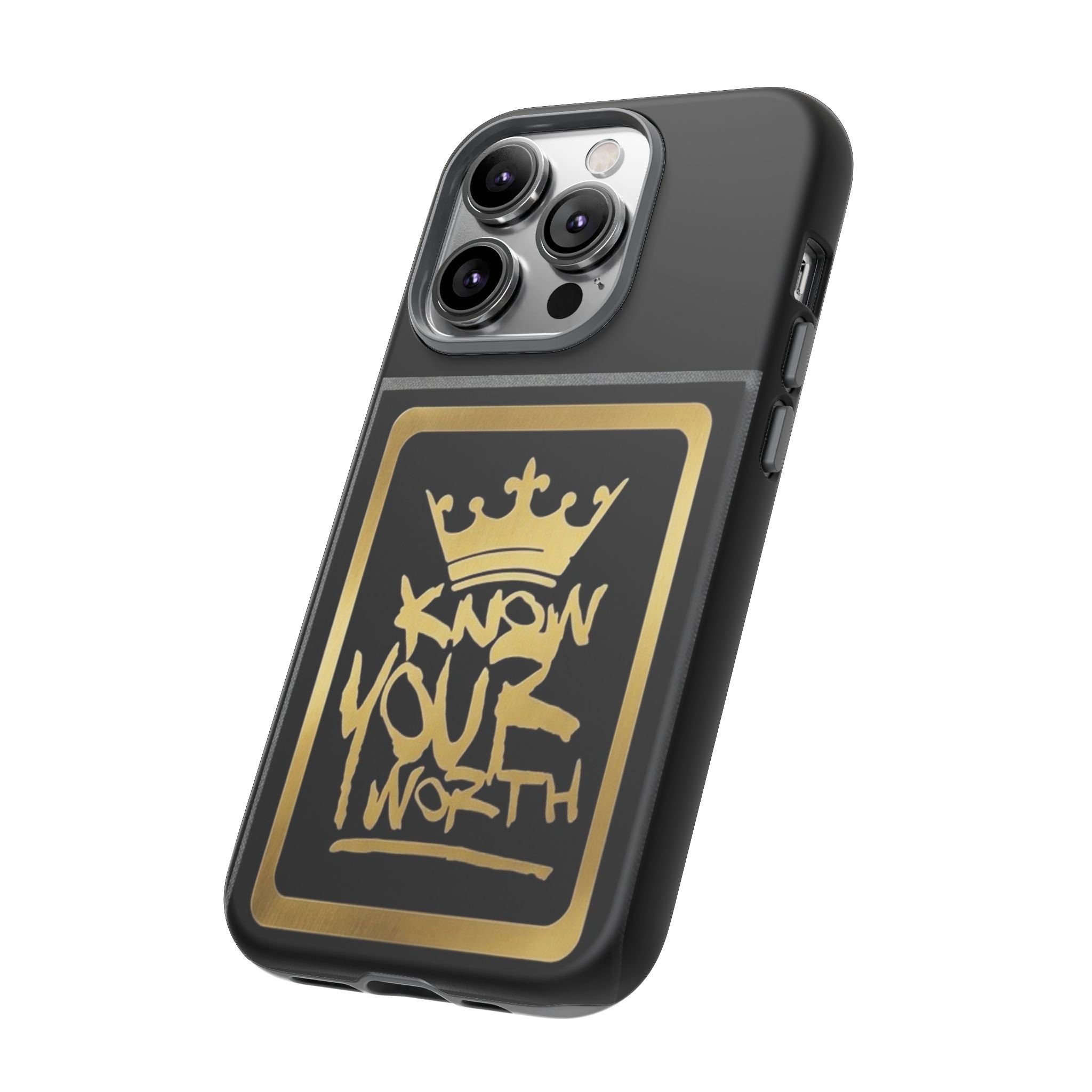 Know Your Worth 61920 - Gold Crown Cell Phone Case/ Cover