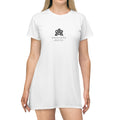 Amalore Logo T‑Shirt Dress — Minimalist Casual AOP Dress