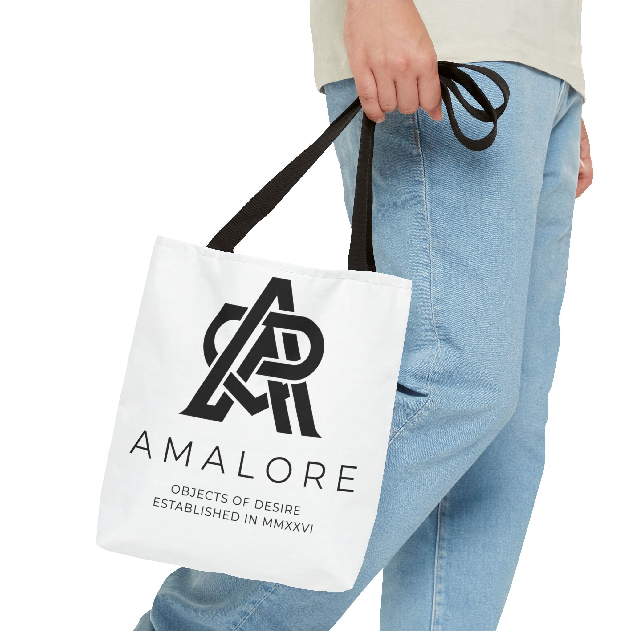Amalore Designer Tote Bag — Minimalist Branded Canvas Tote