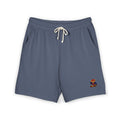Embroidered - Know Your Worth Est. 61920 - Teddy Bear Fleece Sweat Shorts — Lightweight Garment-Dyed Lounge Shorts