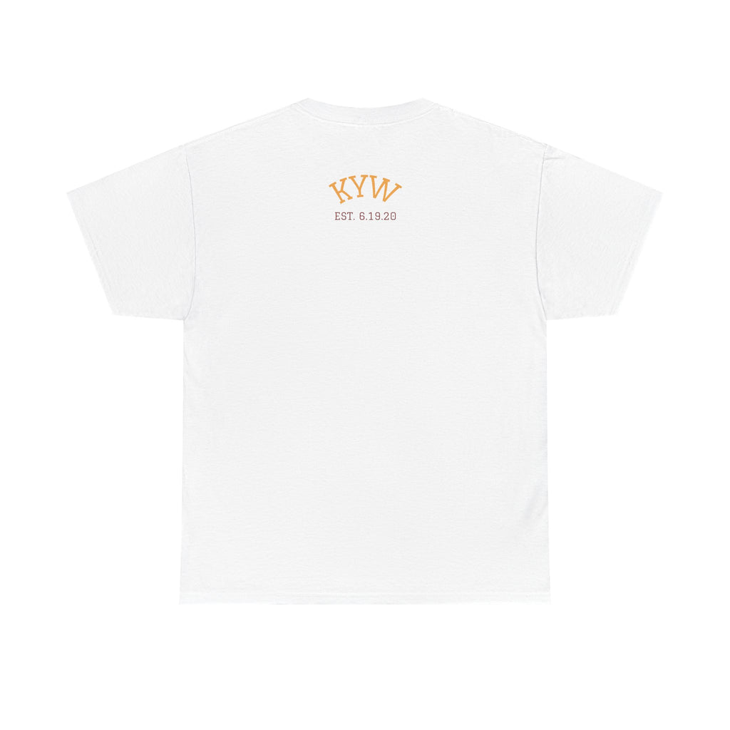 KYW — Inspirational Gold & Burgundy Crown Graphic Tee