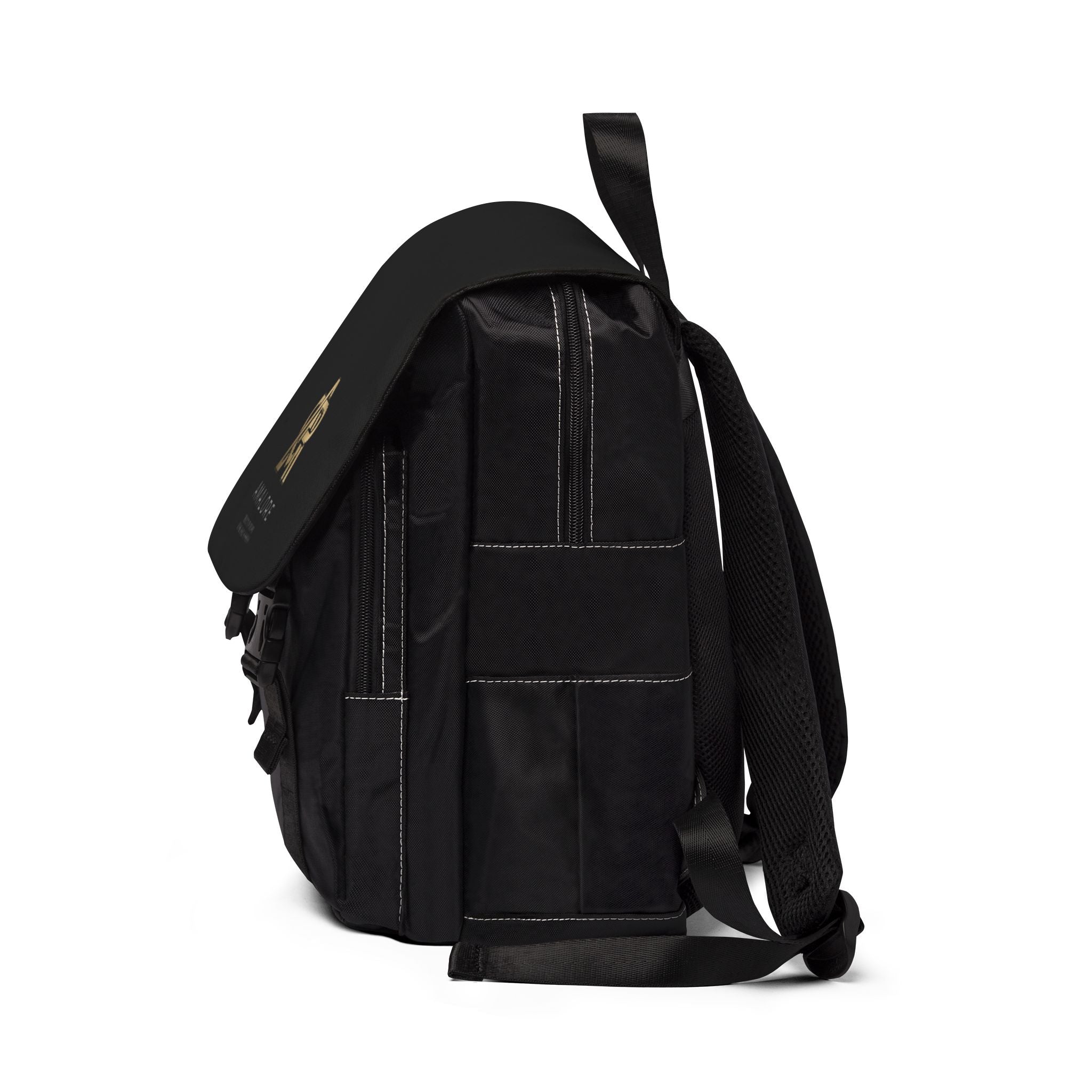 Amalore "Black & Gold" Designer Casual Shoulder Backpack