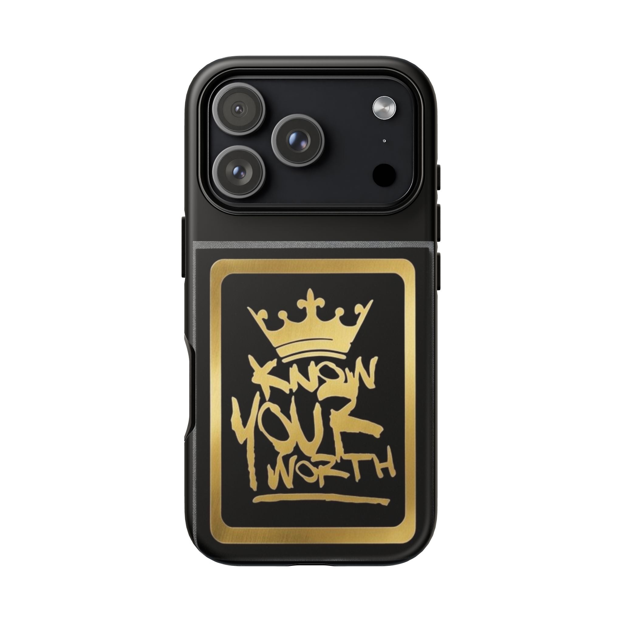 Know Your Worth 61920 - Gold Crown Cell Phone Case/ Cover