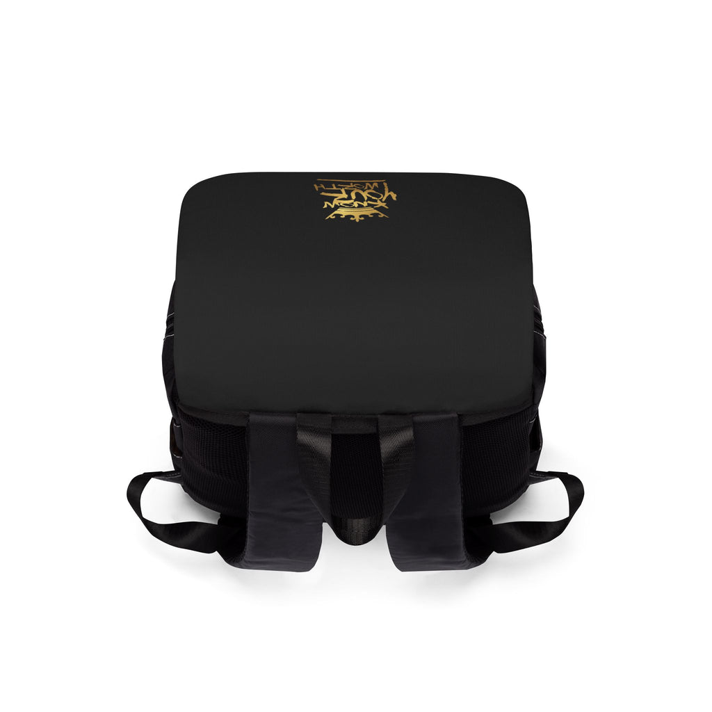 Know Your Worth Designer Gold Crown Casual Shoulder Backpack