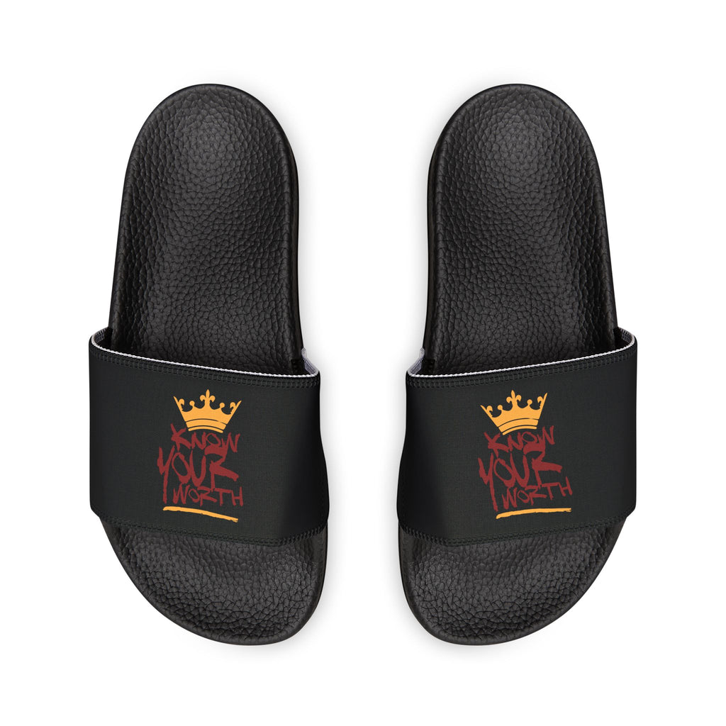 Know Your Worth Crown Logo - Slide with Removable Strap