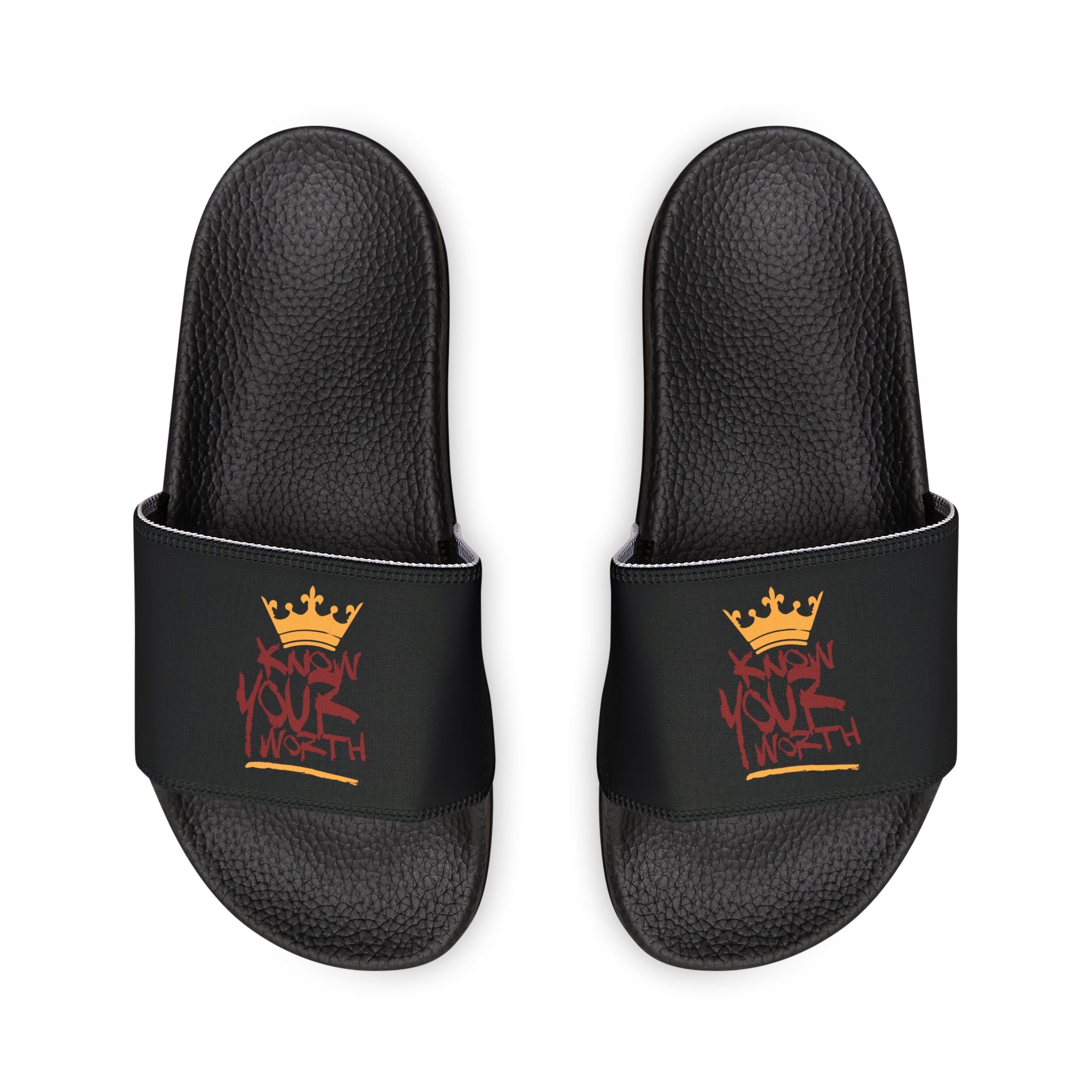 Know Your Worth Crown Logo - Slide with Removable Strap