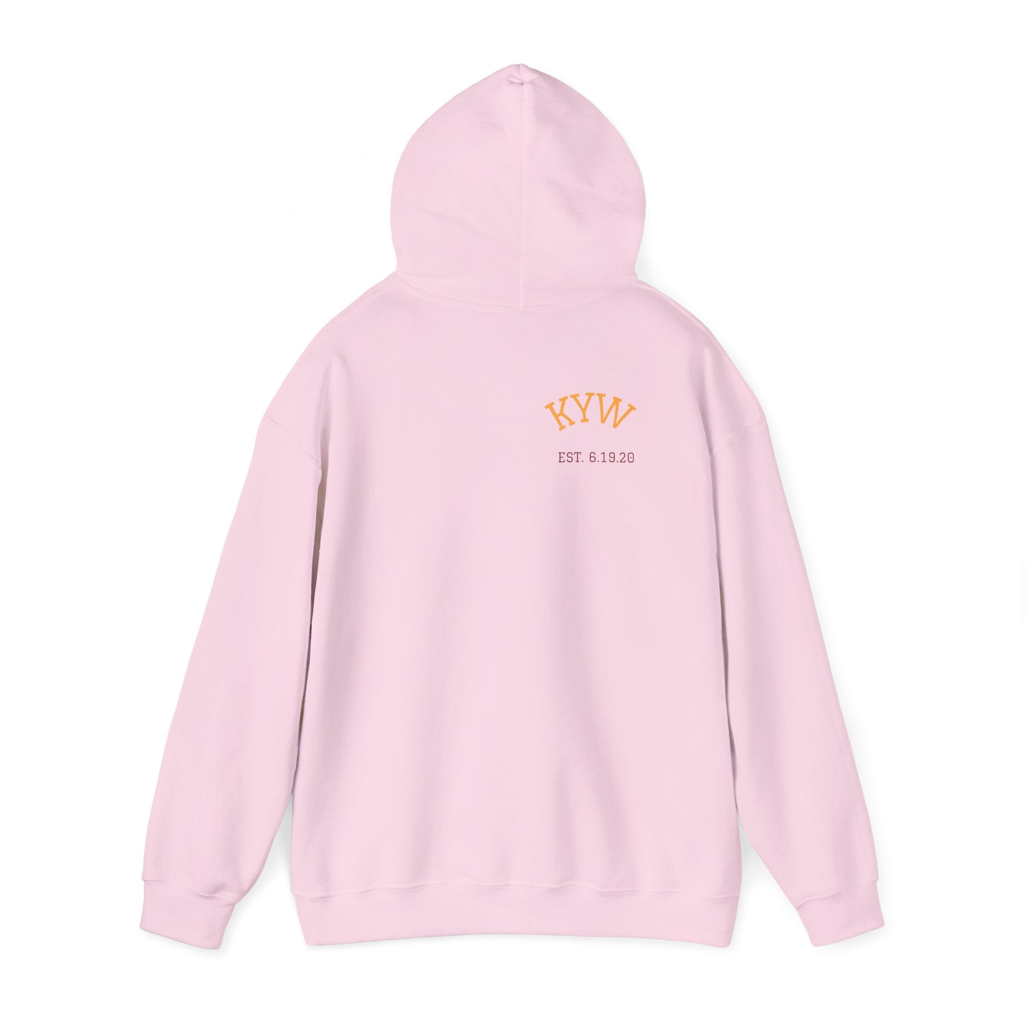 KYW — Inspirational Gold & Burgundy Crown Graphic Hoodie