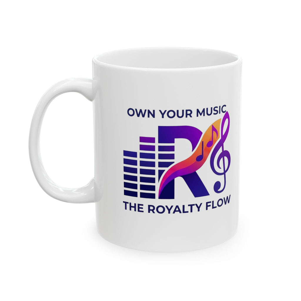 Music Lover Ceramic Mug — "The Royalty Flow by KYW" Inspirational Coffee Cup (11oz/15oz)