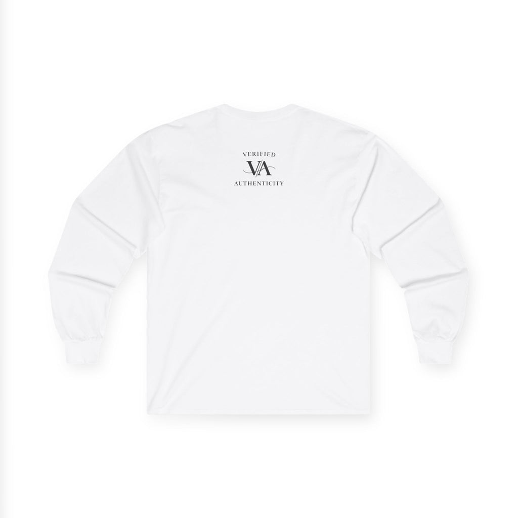 Long Sleeve Tee — "Verified Authenticity" Linear Logo