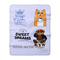 Know Your Worth Sherpa Blanket — 'Sweet Dreams' Cozy Fleece Throw