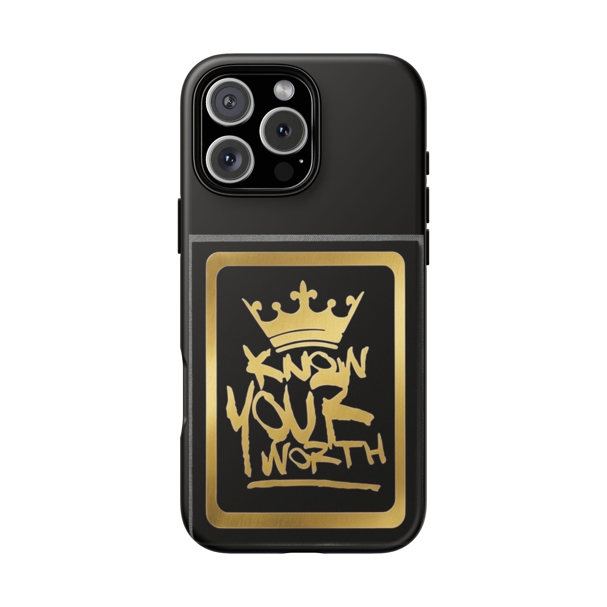 Know Your Worth 61920 - Gold Crown Cell Phone Case/ Cover