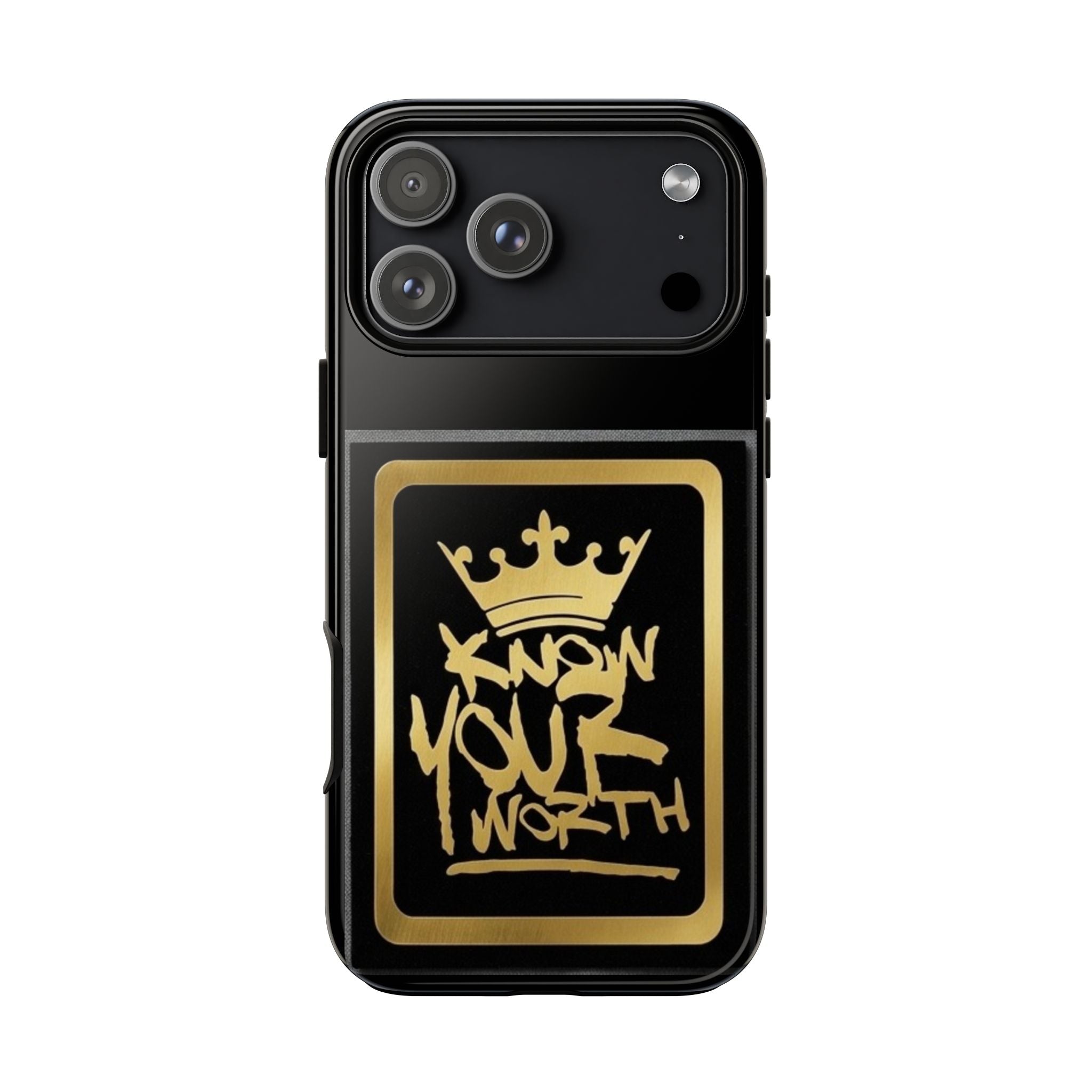 Know Your Worth 61920 - Gold Crown Cell Phone Case/ Cover
