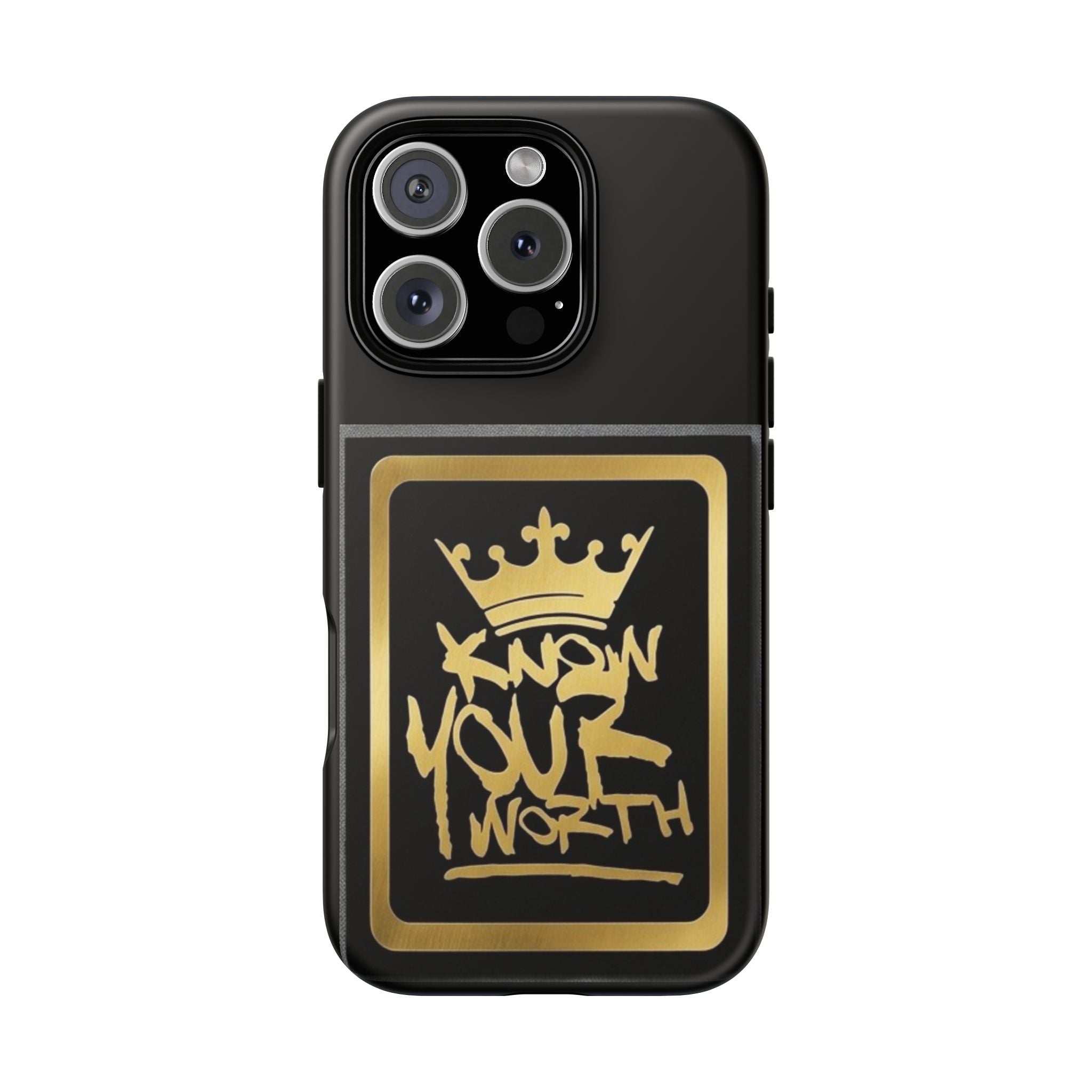 Know Your Worth 61920 - Gold Crown Cell Phone Case/ Cover