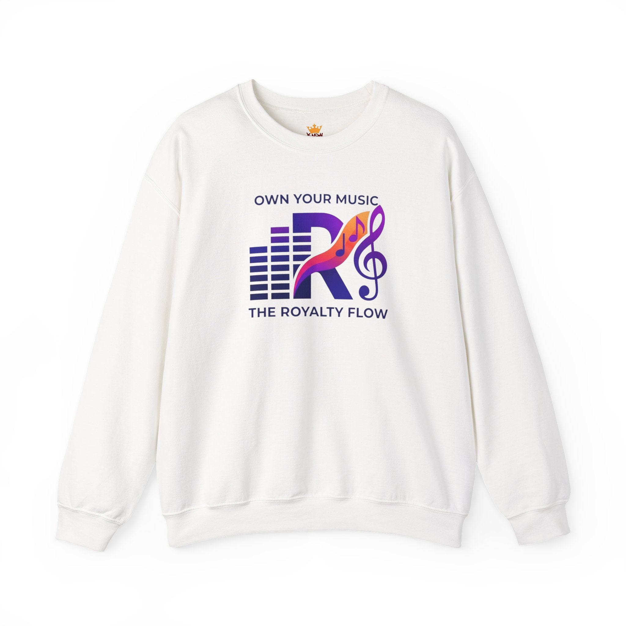 The Royalty Flow by KYW - Music Logo - 4 Colors Crewneck Sweatshirt