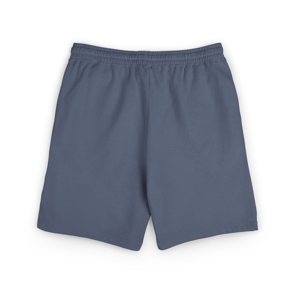 Embroidered - Know Your Worth Est. 61920 - Teddy Bear Fleece Sweat Shorts — Lightweight Garment-Dyed Lounge Shorts