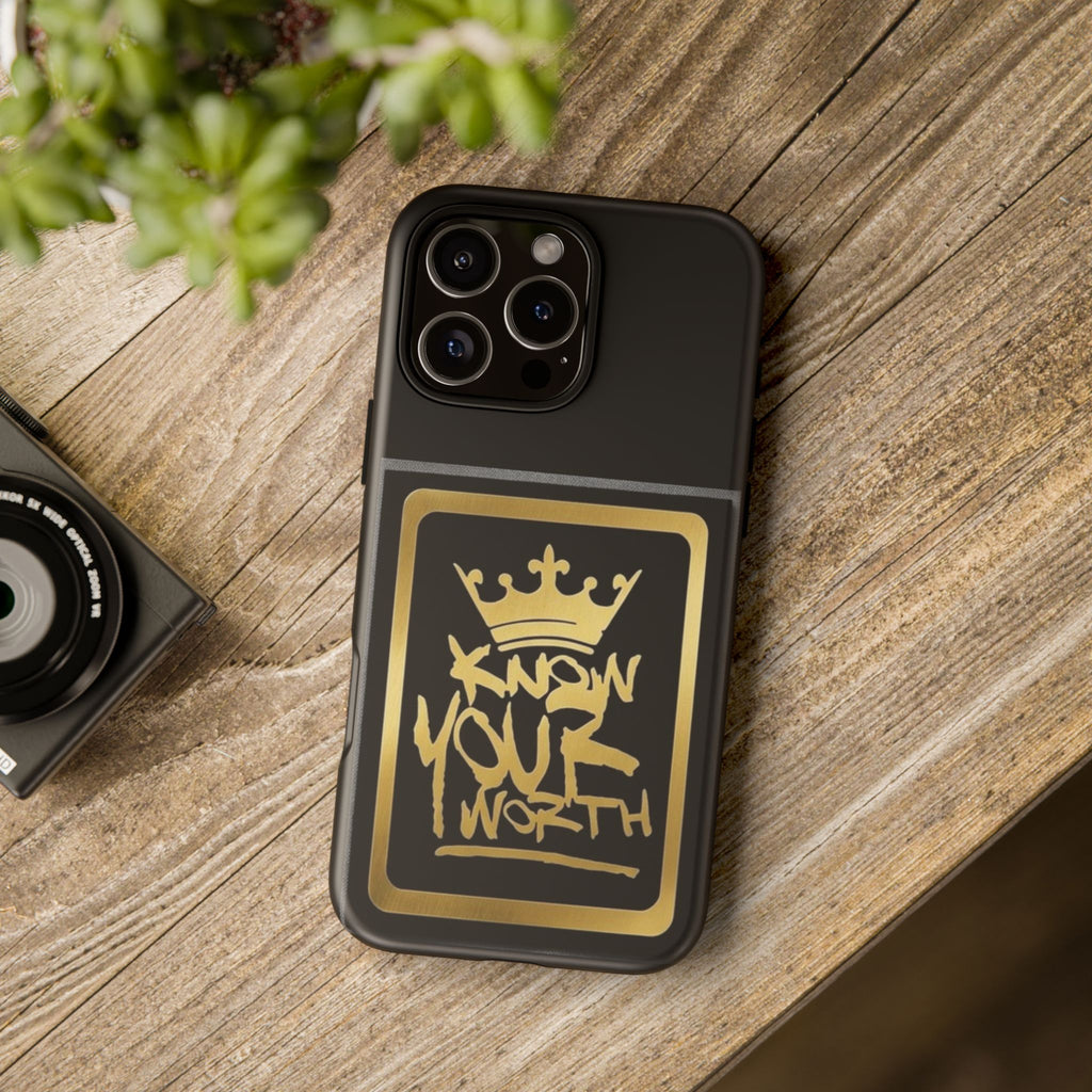 Know Your Worth 61920 - Gold Crown Cell Phone Case/ Cover