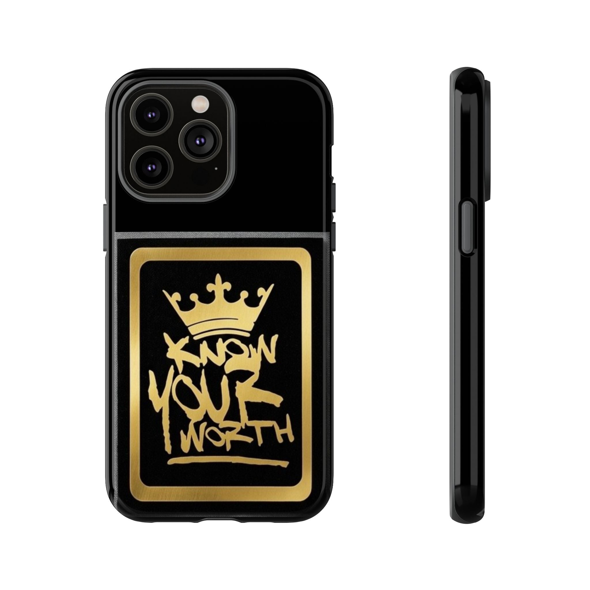 Know Your Worth 61920 - Gold Crown Cell Phone Case/ Cover