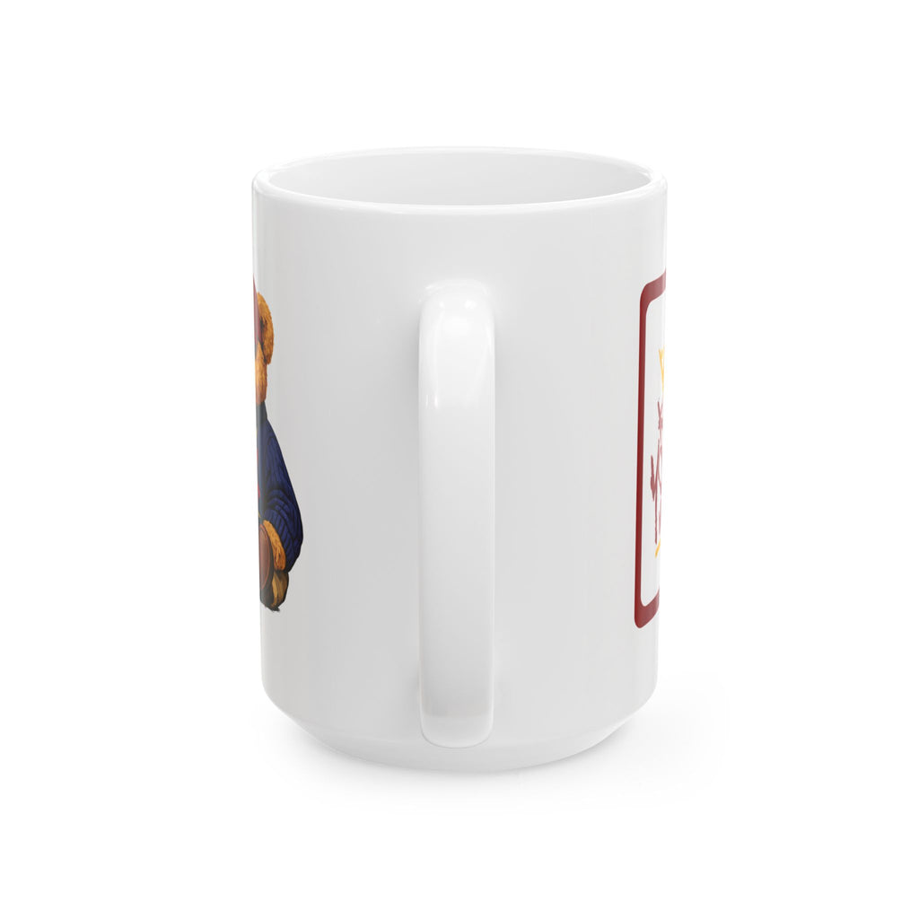 Know Your Worth Cozy Bear Illustration - Coffee Cup (11oz, 15oz)