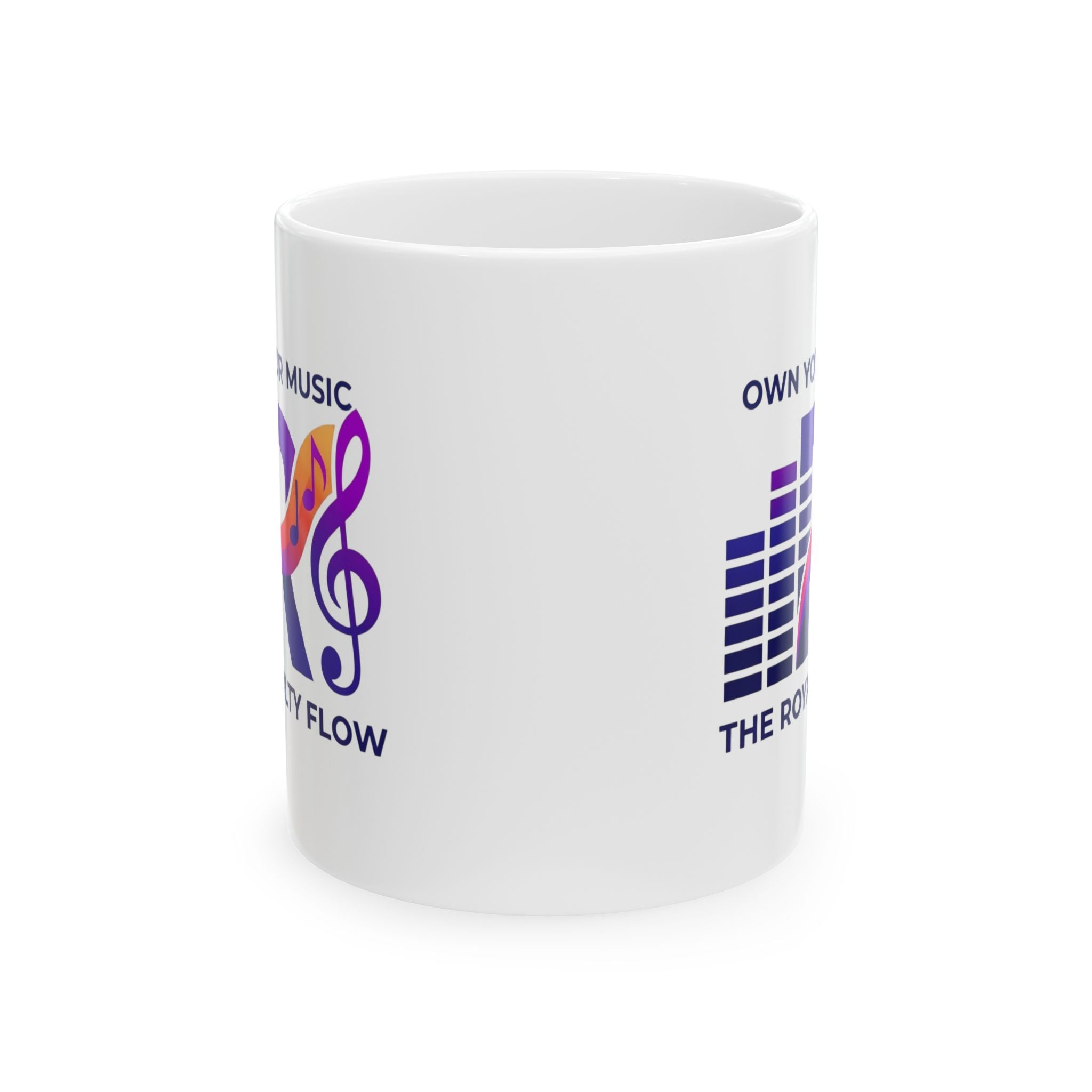 Music Lover Ceramic Mug — "The Royalty Flow by KYW" Inspirational Coffee Cup (11oz/15oz)