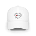 I Love Music Theory - White Low Profile Baseball Cap