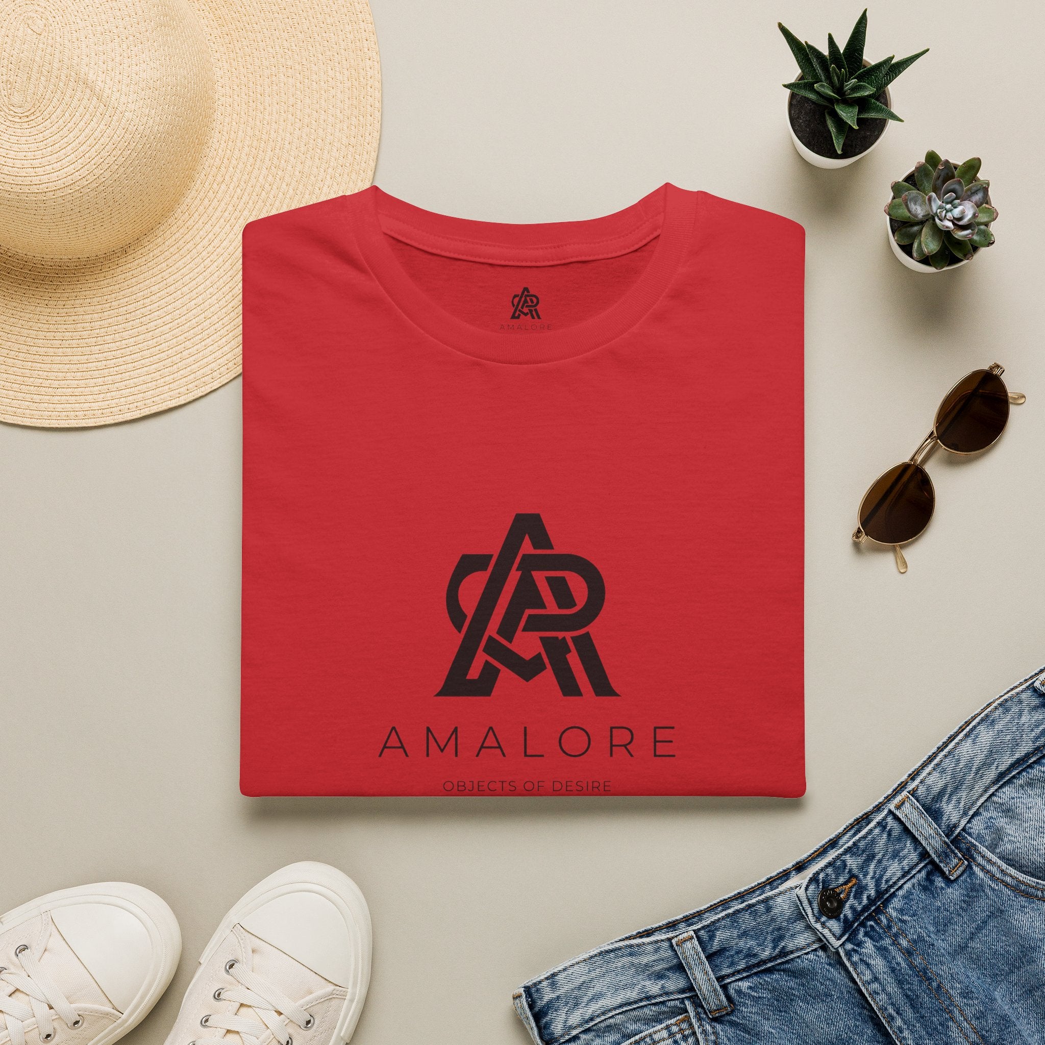 Amalore Logo T-Shirt — Minimalist Monogram Tee for Everyday Wear