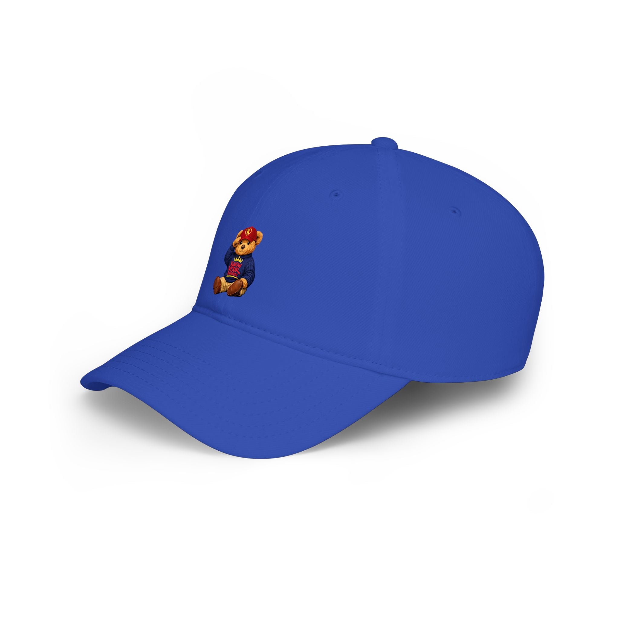 Know Your Worth - Brown Teddy Bear - Low Profile Baseball Cap