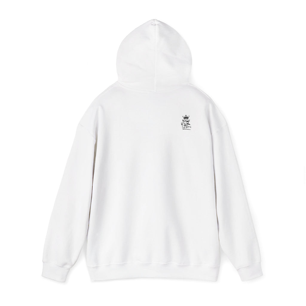 Know Your Worth Hoodie — Inspirational Black Crown Graphic Hoodie