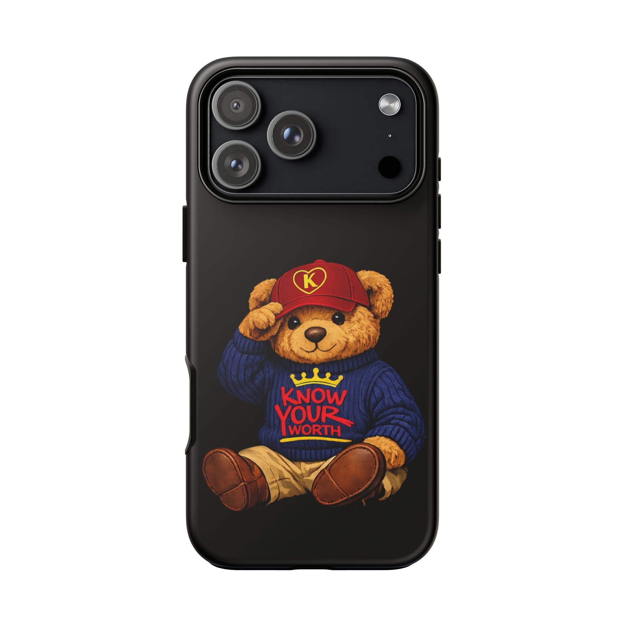 Know Your Worth - Teddy Bear - Cell Phone Case/ Cover