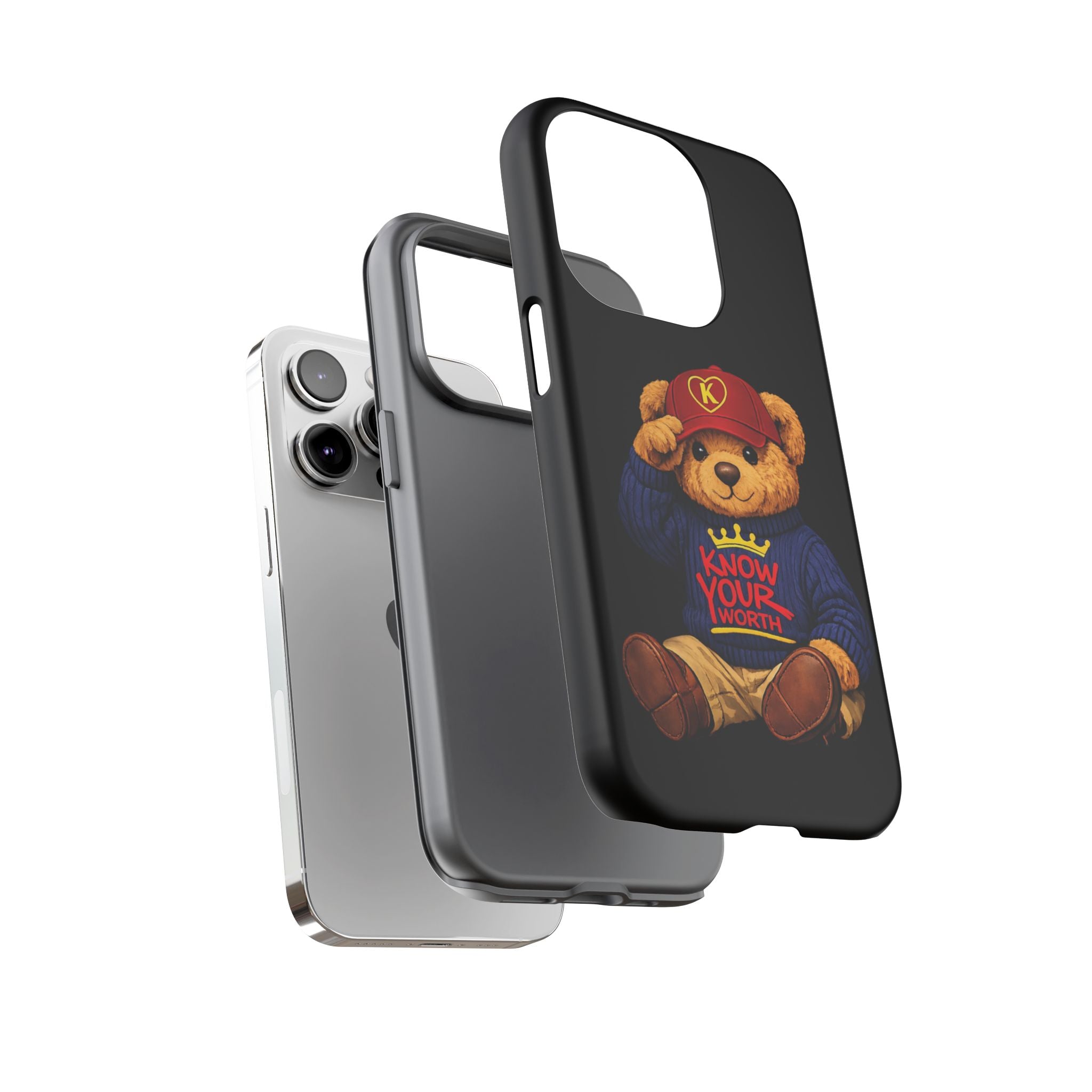 Know Your Worth - Teddy Bear - Cell Phone Case/ Cover
